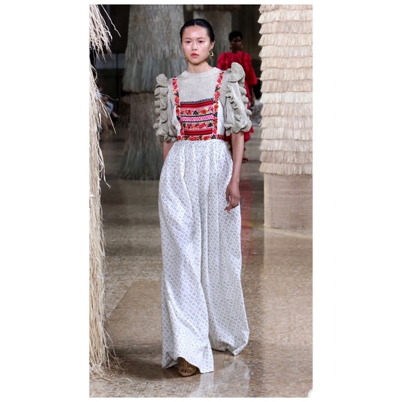 Ulla Johnson
Women's White Razi Embroidered Printed Linen Cotton-blend Jumpsuit - Picture 3 of 16